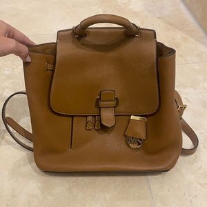 Leather Michael Kors Backpack Purse